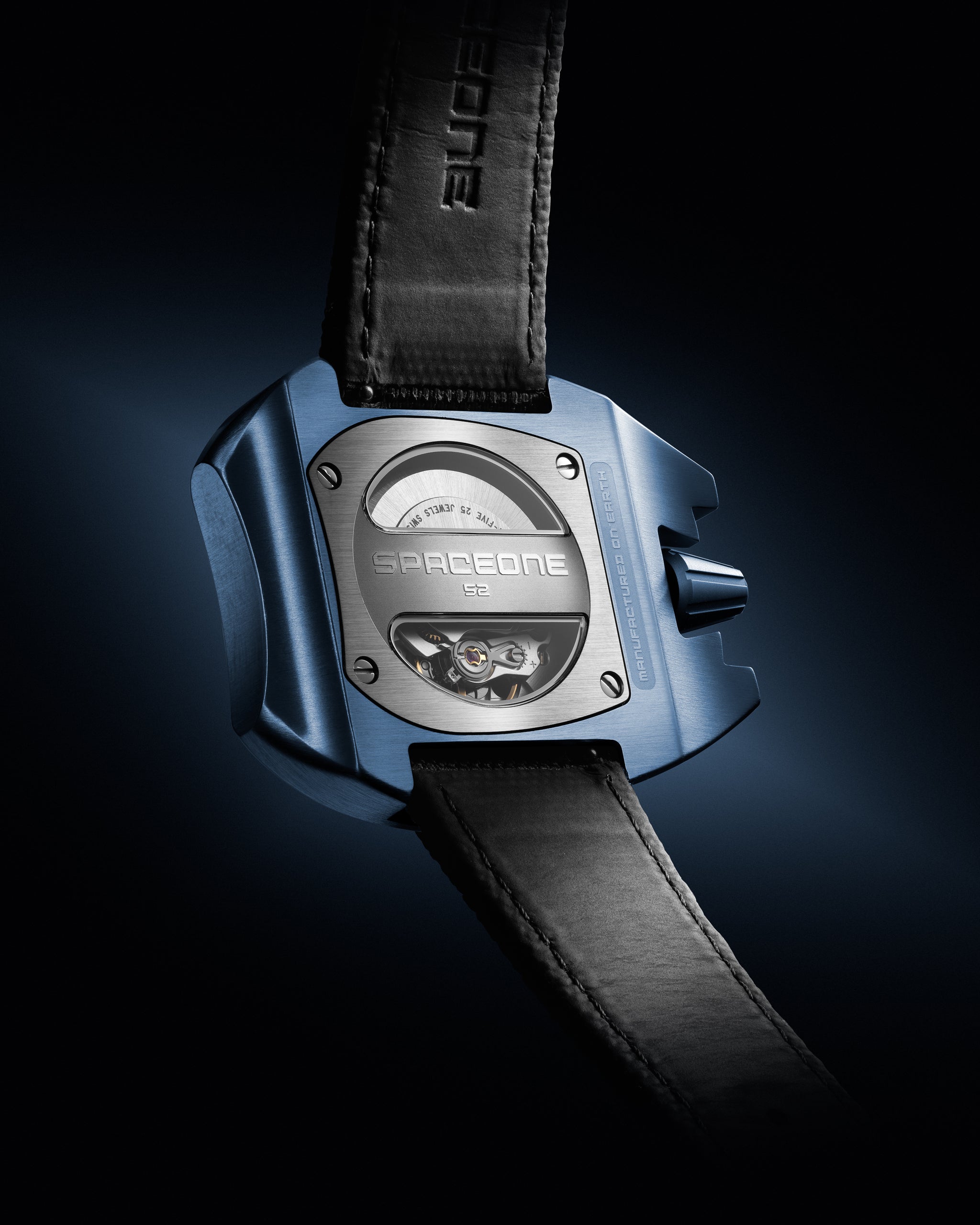 Blue Steel Jumping hour – SpaceOne Watches Paris